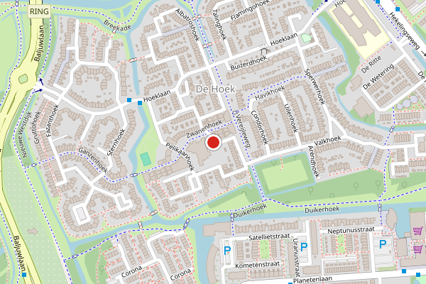 Brandweer-melding op Zwanenhoek, Spijkenisse op 27 juni, kaart-overzicht