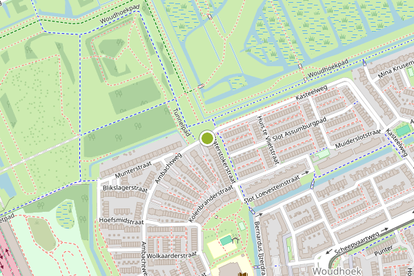Ambulance-melding op Ambachtweg, Schiedam op 28 juni, kaart-overzicht