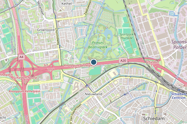 Politie-melding op Schiedam op 27 juni, kaart-overzicht