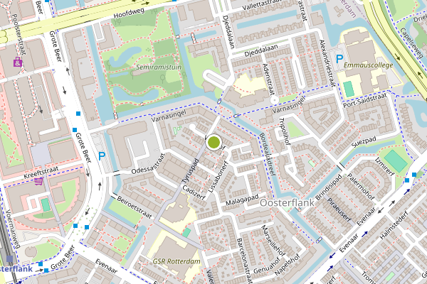 Ambulance-melding op Vigohof, Rotterdam op 28 juni, kaart-overzicht