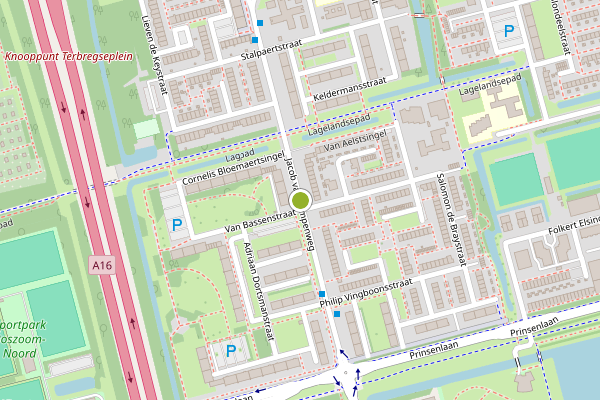 Ambulance-melding op Jacob van Campenweg, Rotterdam op 28 juni, kaart-overzicht