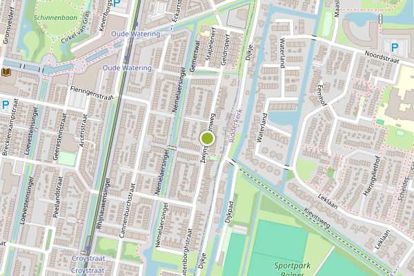 Ambulance-melding op Zwijnsbergenweg, Rotterdam op 28 juni, kaart-overzicht
