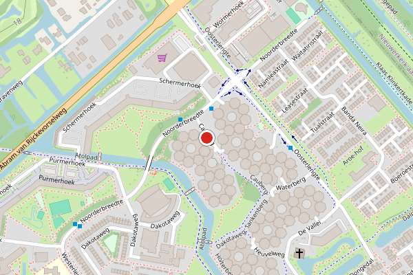 Brandweer-melding op Vaalserberg, Capelle aan den IJssel op 28 juni, kaart-overzicht