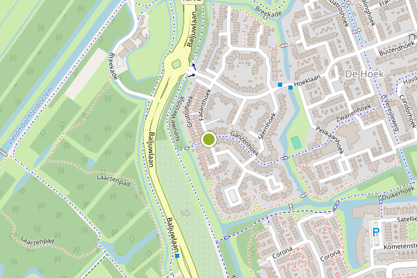 Ambulance-melding op Kwikstaarthoek, Spijkenisse op 28 juni, kaart-overzicht
