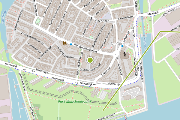 Ambulance-melding op Numansdorpsestraat, Schiedam op 28 juni, kaart-overzicht