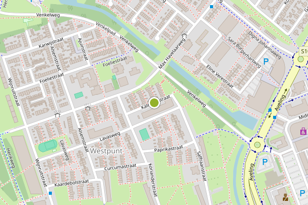 Ambulance-melding op Kalmoesstraat, Hoogvliet op 28 juni, kaart-overzicht