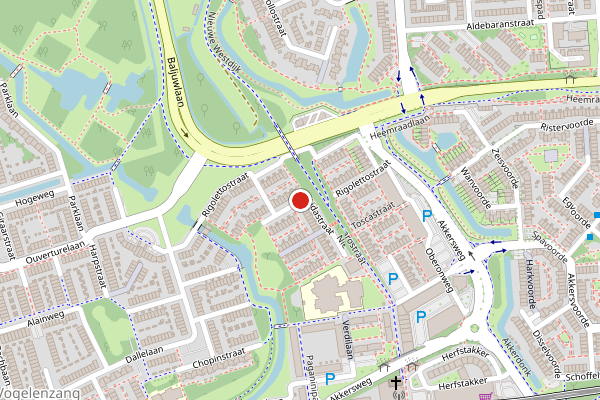 Brandweer-melding op Aidastraat, Spijkenisse op 28 juni, kaart-overzicht