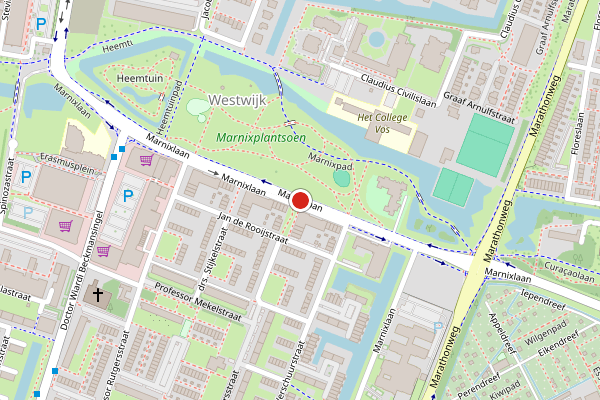 Brandweer-melding op Marnixlaan, Vlaardingen op 28 juni, kaart-overzicht