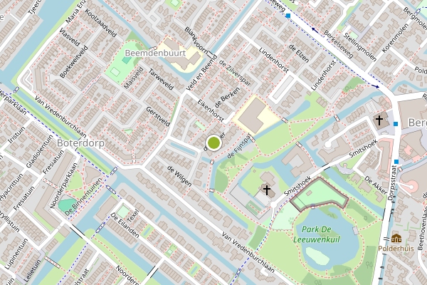 Ambulance-melding op de Ceder, Bergschenhoek op 28 juni, kaart-overzicht