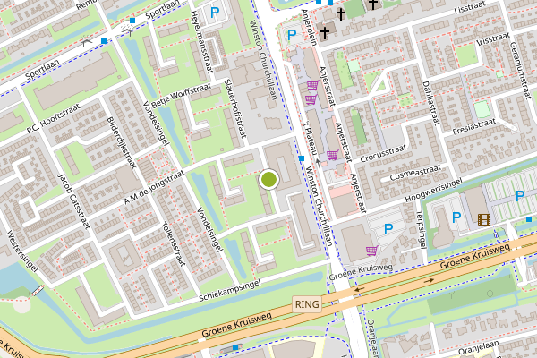 Ambulance-melding op Herman Gorterstraat, Spijkenisse op 29 juni, kaart-overzicht