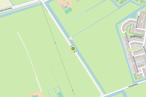 Ambulance-melding op K Slikweg, Simonshaven op 28 juni, kaart-overzicht