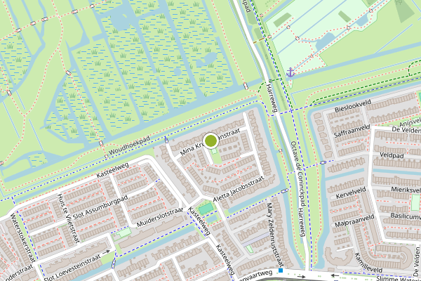Ambulance-melding op Mina Krusemanstraat, Schiedam op 29 juni, kaart-overzicht