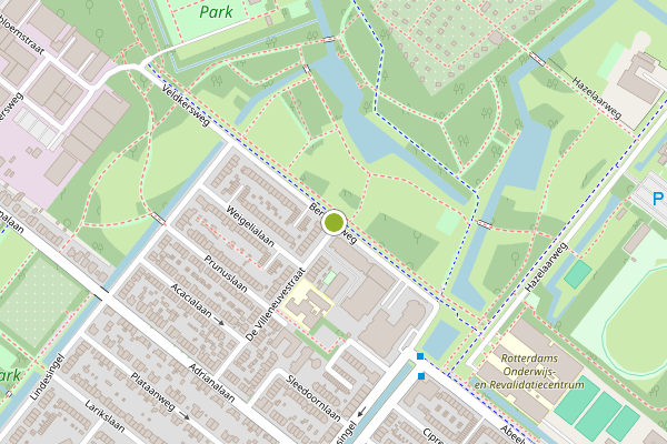 Ambulance-melding op Berberisweg, Rotterdam op 29 juni, kaart-overzicht