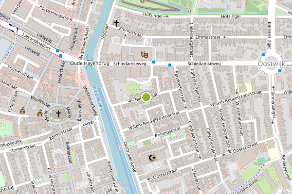 Ambulance-melding op Bleekstraat, Vlaardingen op 6 mei, kaart-overzicht