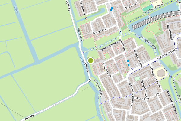 Ambulance-melding op Offenbachstraat, Spijkenisse op 29 juni, kaart-overzicht