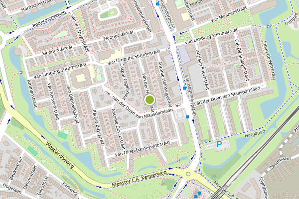 Ambulance-melding op van der Heimstraat, Vlaardingen op 29 juni, kaart-overzicht