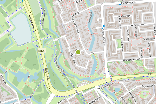 Ambulance-melding op Sagittastraat, Spijkenisse op 29 juni, kaart-overzicht