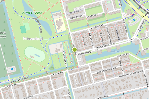 Ambulance-melding op Beelstraat, Rotterdam op 29 juni, kaart-overzicht
