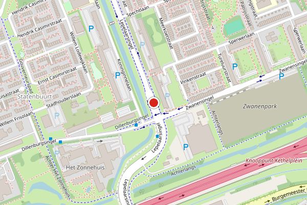 Brandweer-melding op Lepelaarsingel, Vlaardingen op 30 juni, kaart-overzicht