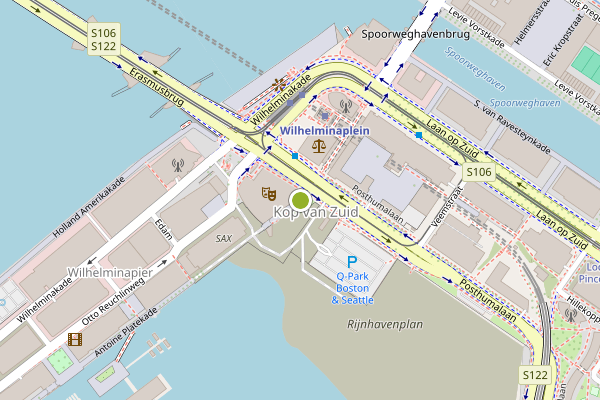 Ambulance-melding op Antoine Platekade, Rotterdam op 30 juni, kaart-overzicht