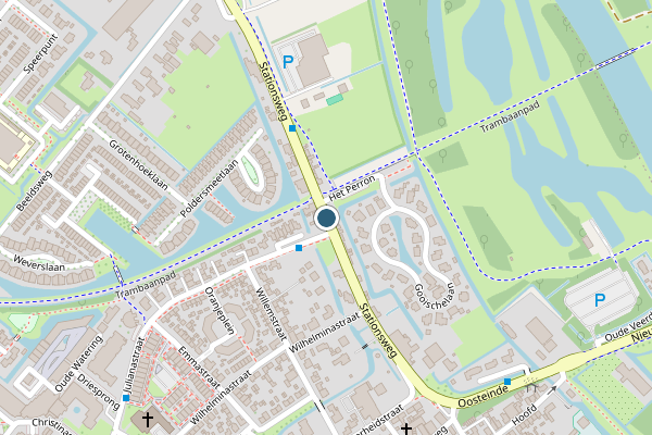 Politie-melding op Stationsweg, Zuidland op 30 juni, kaart-overzicht