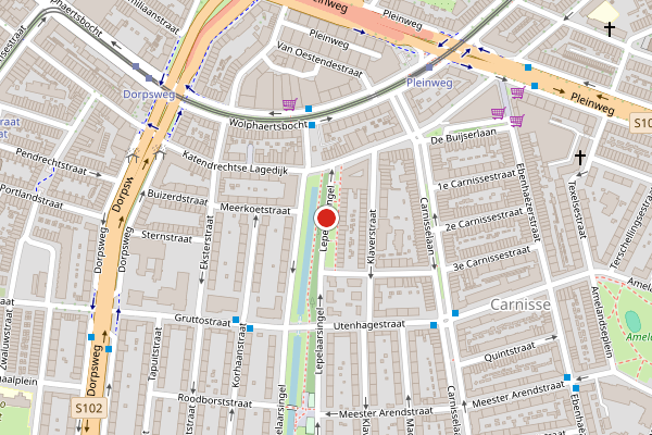 Brandweer-melding op Lepelaarsingel, Rotterdam op 30 juni, kaart-overzicht