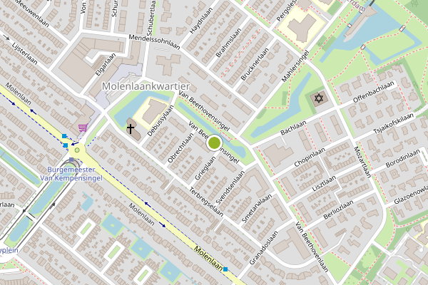 Ambulance-melding op Van Beethovensingel, Rotterdam op 30 juni, kaart-overzicht