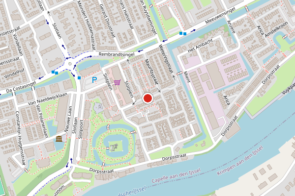 Brandweer-melding op Burgemeester Verloopstraat, Capelle aan den IJssel op 30 juni, kaart-overzicht