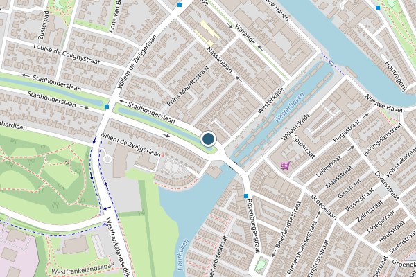 Politie-melding op Stadhouderslaan, Schiedam op 30 juni, kaart-overzicht