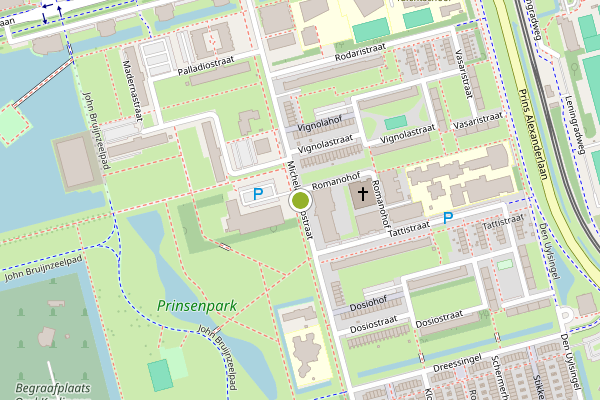 Ambulance-melding op Michelangelostraat, Rotterdam op 30 juni, kaart-overzicht