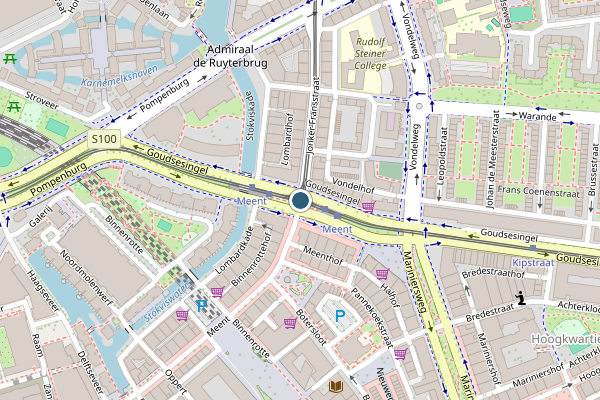 Politie-melding op Jonker Fransstraat, Rotterdam op 30 juni, kaart-overzicht