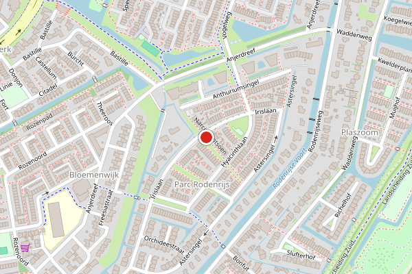 Brandweer-melding op Narcisplantsoen, Berkel en Rodenrijs op 30 juni, kaart-overzicht