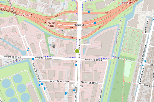 Ambulance-melding op Rivium Boulevard, Capelle aan den IJssel op 30 juni, kaart-overzicht