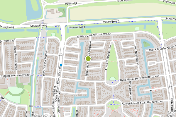 Ambulance-melding op Esther de Boer-van Rijkstraat, Spijkenisse op 1 juli, kaart-overzicht