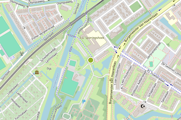 Ambulance-melding op Laan van Spieringshoek, Schiedam op 1 juli, kaart-overzicht