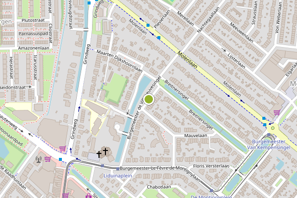 Ambulance-melding op Burgemeester de Villeneuvesingel, Rotterdam op 1 juli, kaart-overzicht