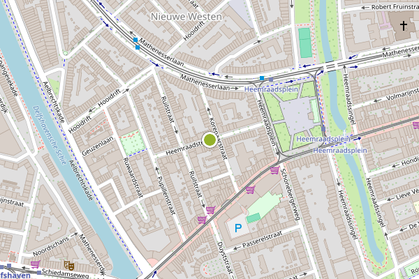 Ambulance-melding op Heemraadstraat, Rotterdam op 1 juli, kaart-overzicht