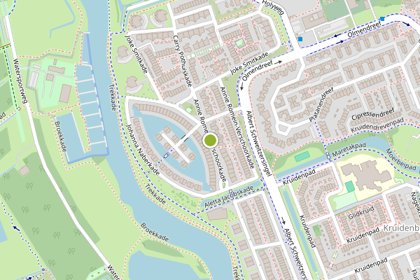 Ambulance-melding op Annie Romein-Verschoorkade, Vlaardingen op 1 juli, kaart-overzicht