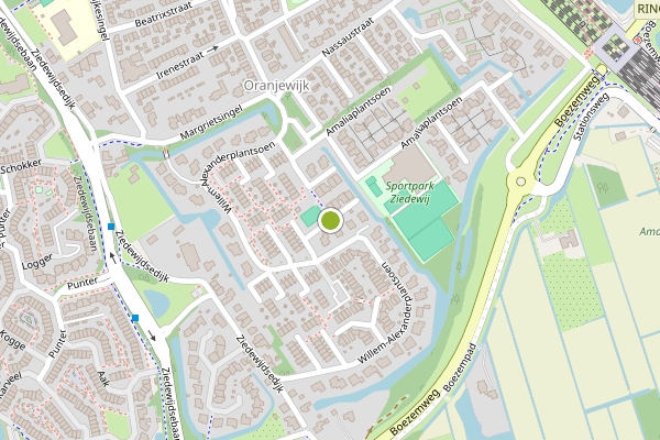 Ambulance-melding op Willem-Alexanderplantsoen, Barendrecht op 30 juni, kaart-overzicht