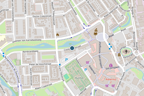 Politie-melding op Coosje Ayalstraat, Ridderkerk op 30 juni, kaart-overzicht