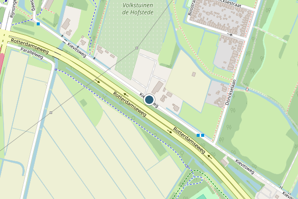 Politie-melding op Kievitsweg, Ridderkerk op 7 mei, kaart-overzicht