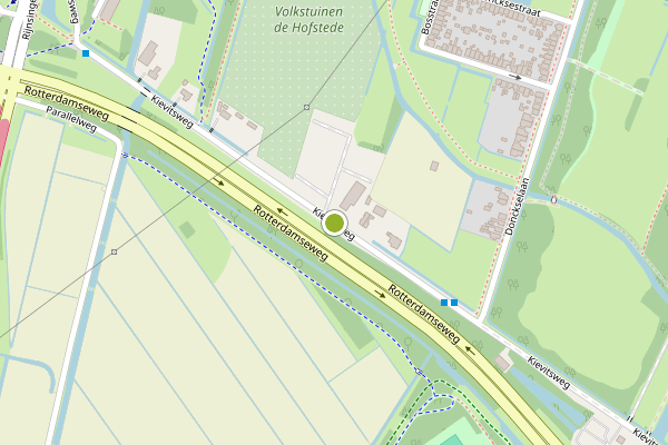 Ambulance-melding op Kievitsweg, Ridderkerk op 7 mei, kaart-overzicht
