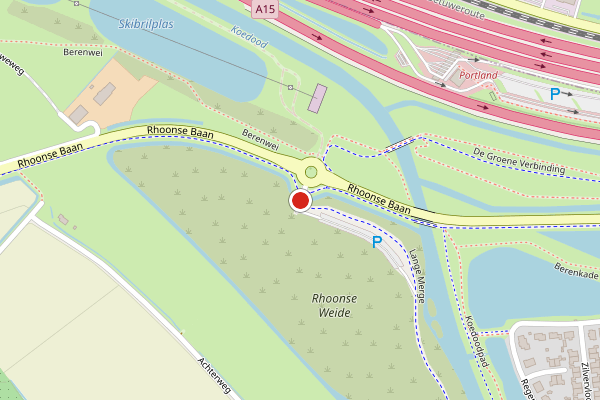 Brandweer-melding op Zevenmeet, Rhoon op 1 juli, kaart-overzicht