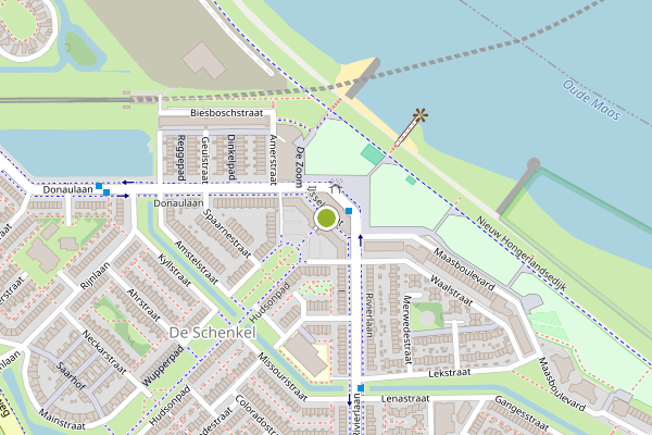Ambulance-melding op IJsselstraat, Spijkenisse op 1 juli, kaart-overzicht
