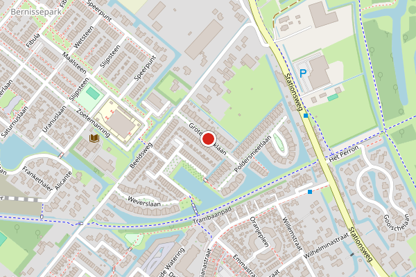 Brandweer-melding op Grotenhoeklaan, Zuidland op 1 juli, kaart-overzicht