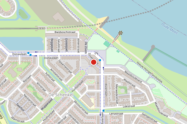 Brandweer-melding op IJsselstraat, Spijkenisse op 1 juli, kaart-overzicht