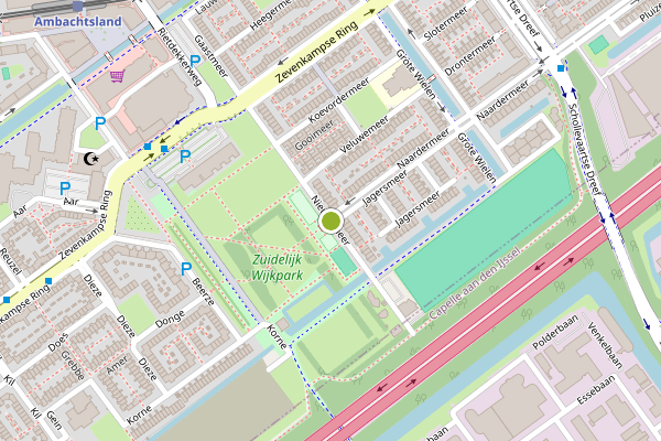 Ambulance-melding op Nieuwemeer, Rotterdam op 2 juli, kaart-overzicht
