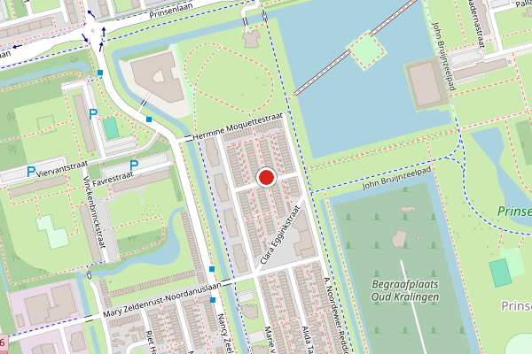 Brandweer-melding op M.C. Grimberg-Huijserstraat, Rotterdam op 2 juli, kaart-overzicht