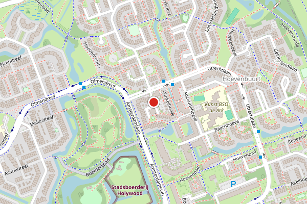 Brandweer-melding op Castricumhoeve, Vlaardingen op 1 juli, kaart-overzicht