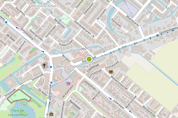 Ambulance-melding op Dorpsstraat, Bergschenhoek op 1 juli, kaart-overzicht